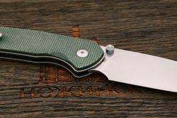 Нож складной CJRB J1925L-ODG Pyrite Large, клинок 92мм, сталь AR-RPM9, рукоять микарта