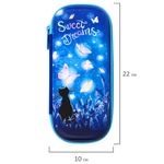 Пенал BRAUBERG, 1 отделение, 1 откидная планка, EVA, 22х10х5 см, "Sweet dreams", 270703