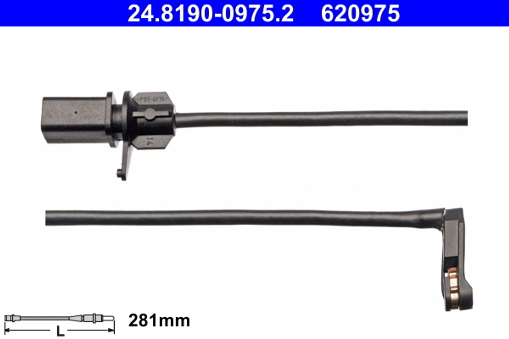 ATE - 24819009752-ATE - Warning Contact, brake pad wear