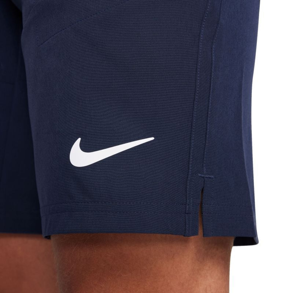 Мужские теннисные шорты Nike Court Dri-Fit Advantage 9" Tennis Short - obsidian/obsidian/white