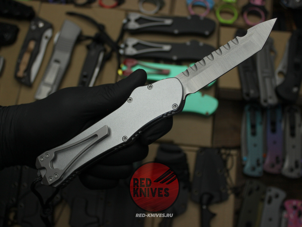 Нож Heretic Hydra V4 Single Edge T/E Tanto SilverGray - светлая рукоять, светлый клинок