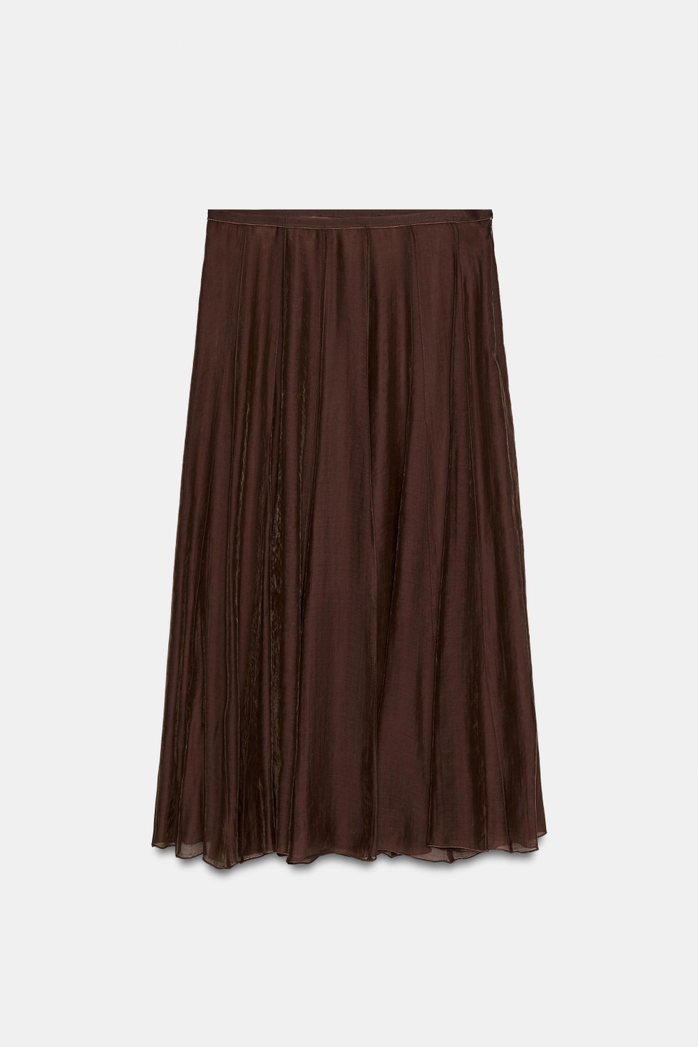 КОМБИНИРОВАННАЯ СТРУЯЩАЯСЯ ЮБКА — ZW COLLECTION — ZARA