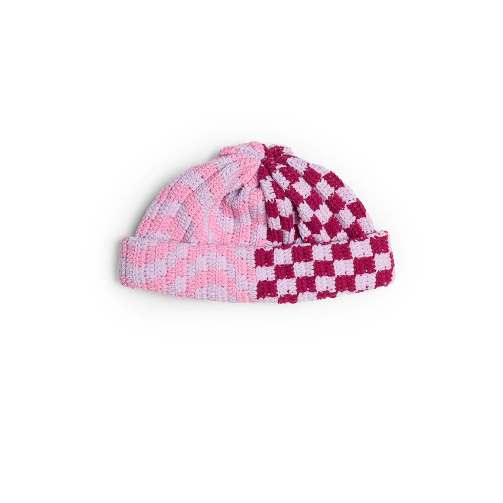 Шапка Jacob Cro Beanie Twins "Pink/Cherry"