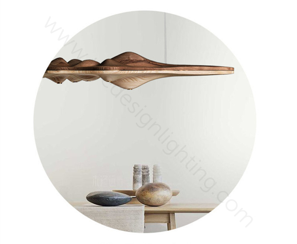 Pendant design lamp UFO  L80 (dark Wood)