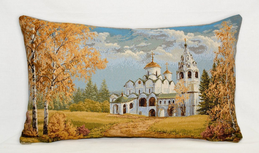 Гобеленовая Наволочка "Дорога к храму" (32х55)