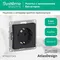 Розетка с заземлением без шторок Systeme Electric AtlasDesign Карбон ATN001043