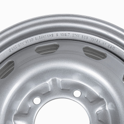 Диск штампованный R16 6.5J 5x139.7/108.6 ET40 ГАЗ, УАЗ GANZ Silver GRN16090