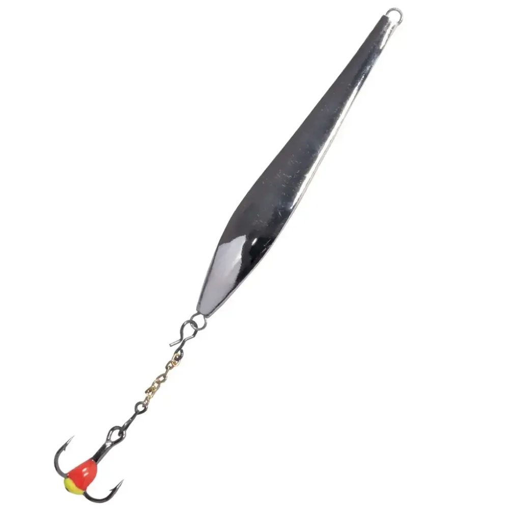 Блесна вертикальная зимняя Lucky John Double Blade (цепочка, тройник), 55мм