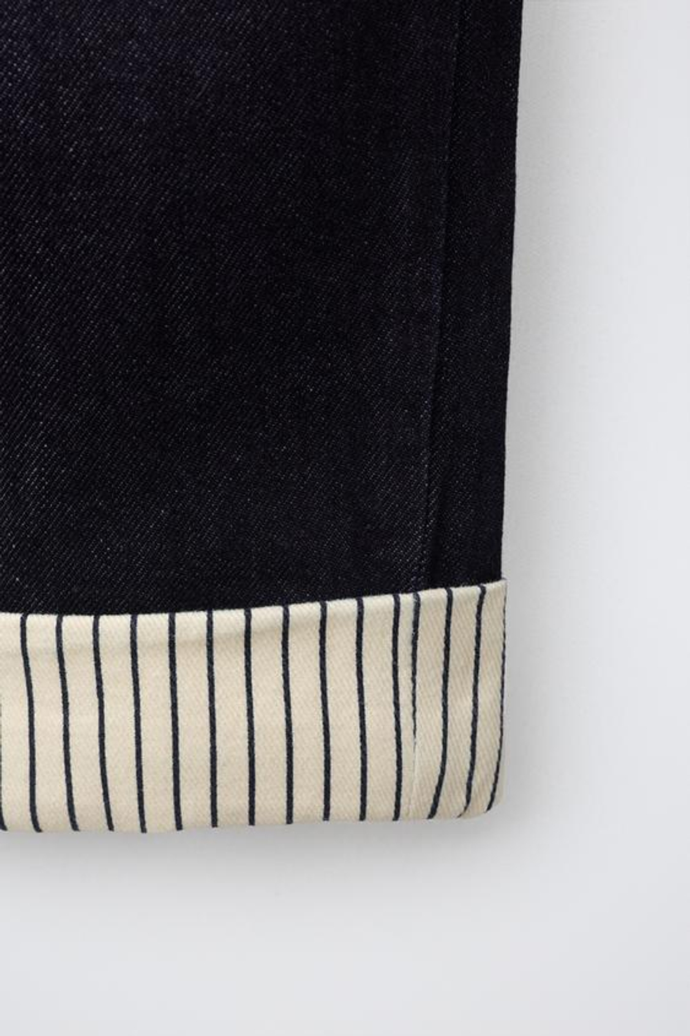 ZARA TIMELESS — ДЖИНСЫ STRAIGHT С КОНТРАСТНОЙ СТРОЧКОЙ, СИНИЙ