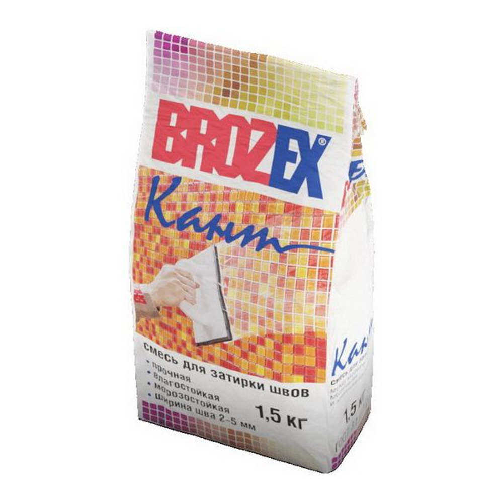 Затирка для швов 2кг светло-серый "brozex"