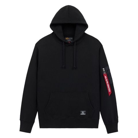Толстовка Alpha Industries Utility Pocket Hoodie Black (Черный)