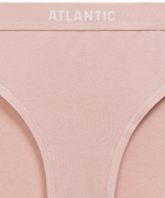 Трусы женские спорт Atlantic, набор из 3 шт., хлопок, черный + пепельная роза + серый меланж, 3CLP-012