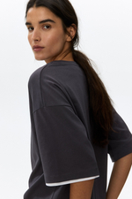 Футболка свободного кроя — длинная модель - H&M