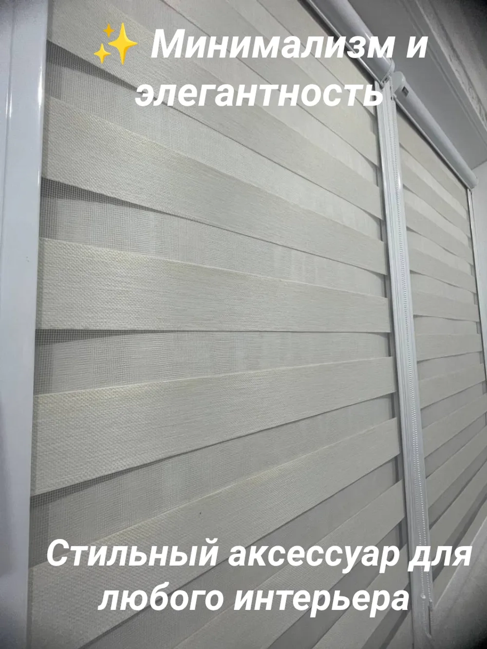 Рулонные шторы День-Ночь 58.2х132 см