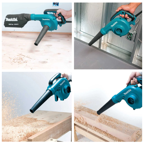 СУПЕР ЦЕНЫ ХИТ! Воздуходувка - пылесос сетевая Makita UB 1103 220В, 0,6 кВт для уборки промышленных помещений на деревообрабатывающих производствах, в мастерских UB1103
