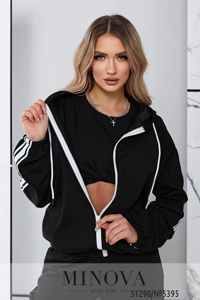 Костюм 5395-черный Minova