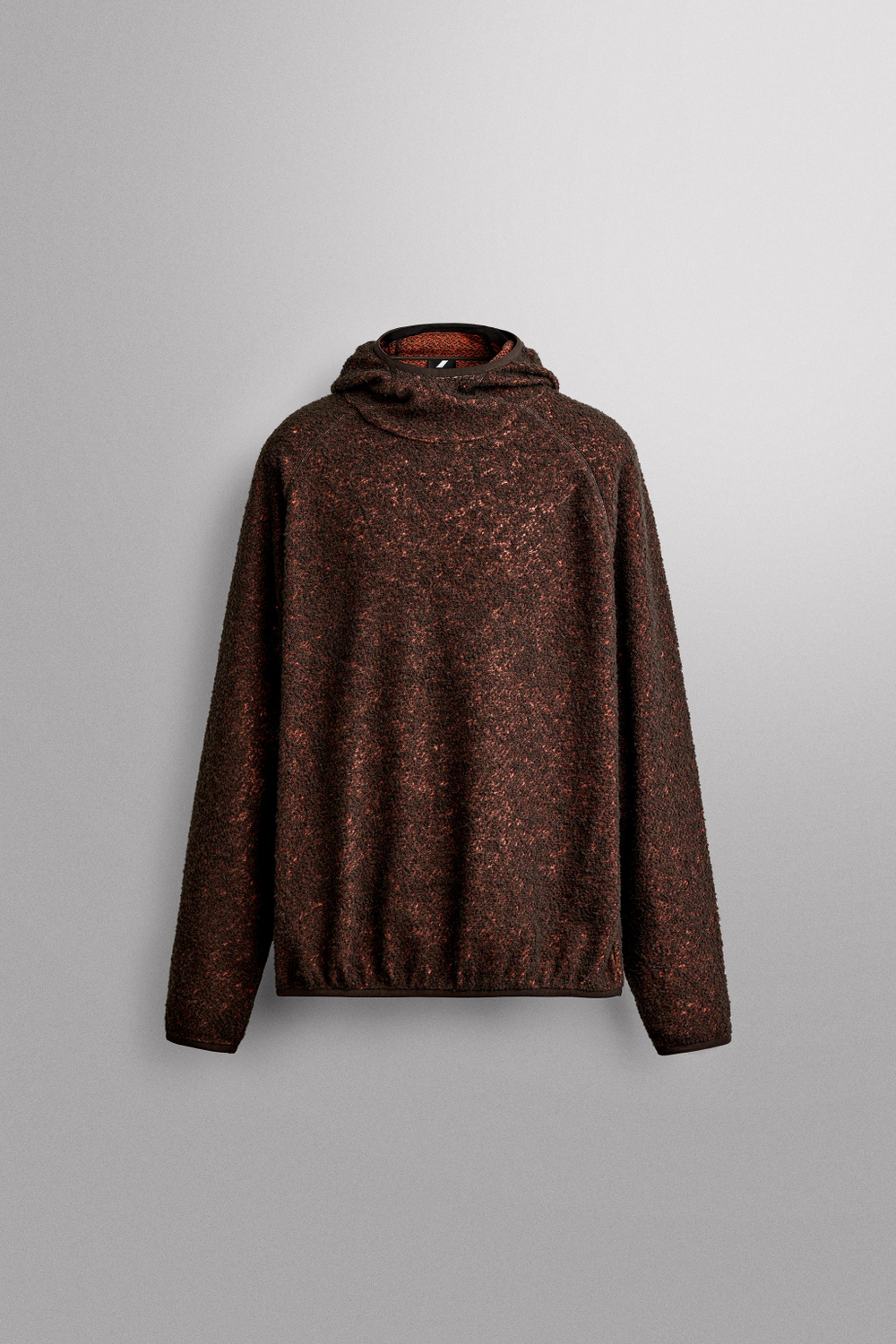 ТОЛСТОВКА ИЗ ПОЛАРФЛИСА С ШЕРСТЬЮ И КАПЮШОНОМ — ZARA