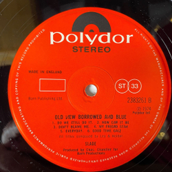 Винтажная виниловая пластинка LP Slade Old New Borrowed And Blue (UK 1974) Just Want A Little Bit