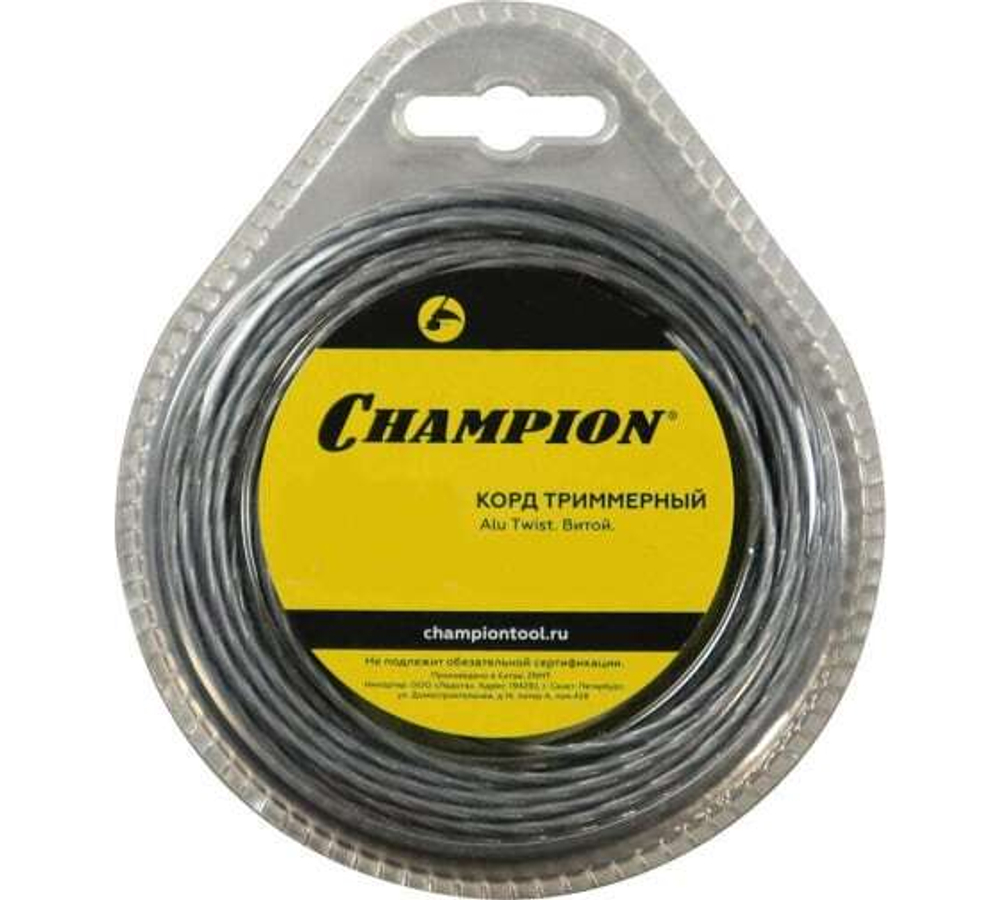 Леска 2,4 мм 12 м CHAMPION Alu Twist витая C7062