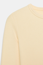 ХЛОПКОВАЯ ФУТБОЛКА С ДЛИННЫМИ РУКАВАМИ — ZARA