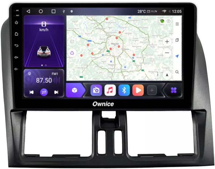 Магнитола для Volvo XC60 2008-2013 - Kuberg SF-9004 QLed, Android 12, Быстрая, CarPlay, 4G SIM-слот