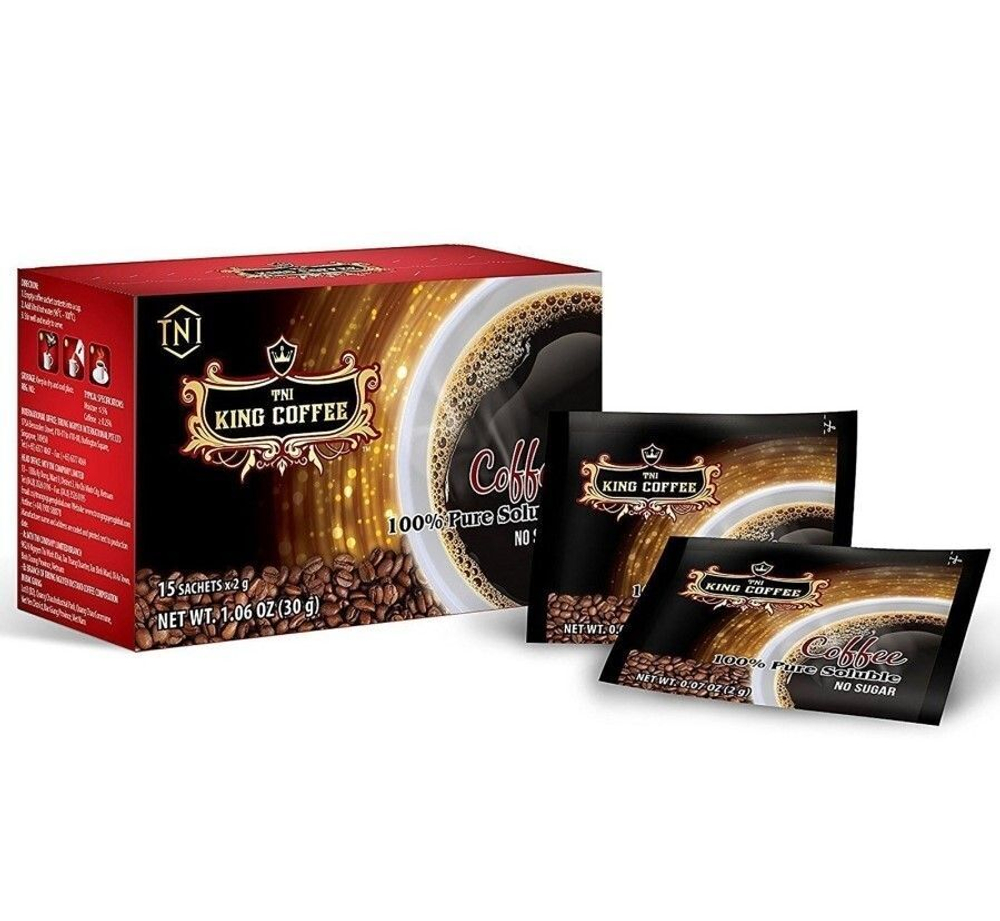Вьетнамский растворимый черный кофе King Coffee, 15 пак. x 4уп