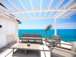 Комплект пластиковой мебели Siesta Contract Mykonos XL, бежевый, светло-коричневый