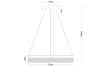 Подвесная люстра Arte Lamp APOLLO A2549SP-75BK, 1хLED