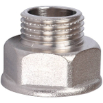Удлинитель шестигранный STOUT SFT 0055 - 1/2" x 3/4" (НР/ВР, латунь никелированная)