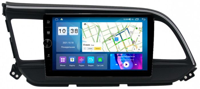 Магнитола для Hyundai Elantra 2019-2020 - Parafar PF365LHDAV на Android 12, Быстрая, CarPlay, 4G SIM-слот