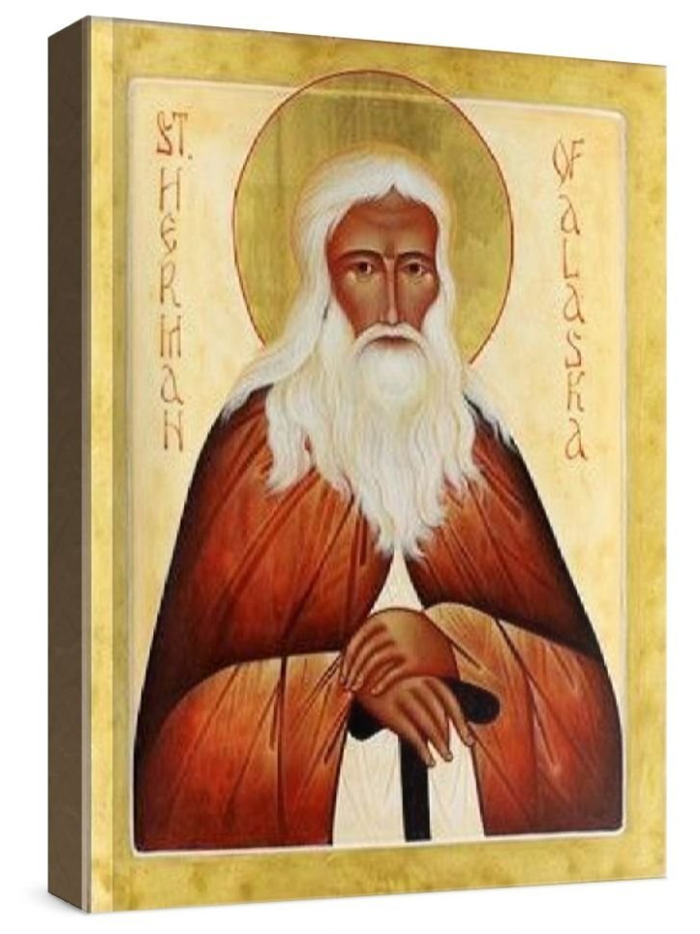 Герман Аляскинский (рукописная икона)