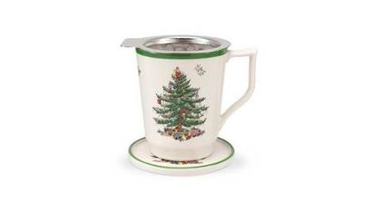 Кружка 350мл с ситечком Spode Рождественская ель