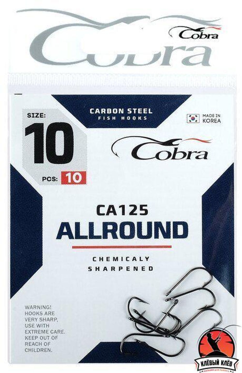 Крючки Cobra ALLROUND CA125 разм.6 10шт