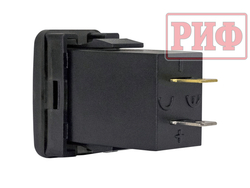 Розетка USB Type C, QC 3.0 с вольтметром для Toyota 32x20