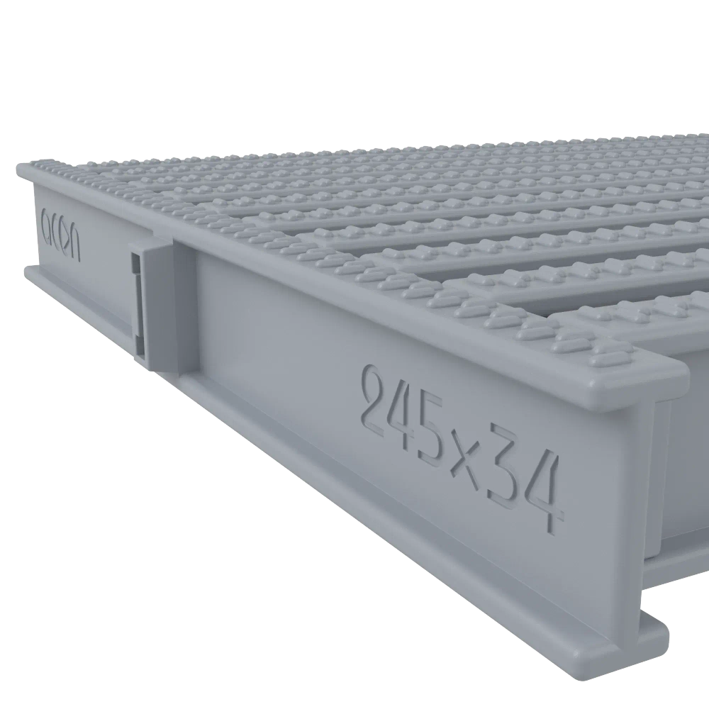Угловой сегмент ACON 245x34мм, цвет белый, синий, голубой, серый, черный