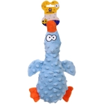 Игрушка для собак «ЗООГРАД», утка, 1 пищалка, шуршащий, 27*10*4см / 70гр (лейбл)