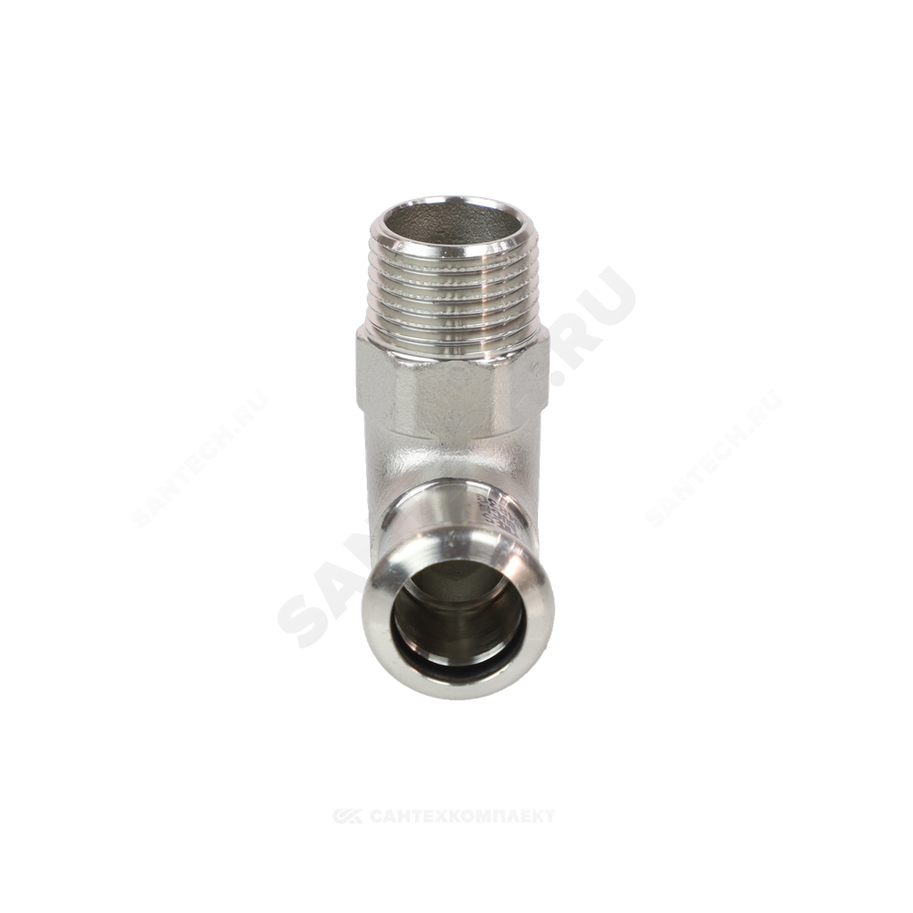 Угольник сталь нерж AISI 316L 90гр Дн 15х1/2" Ру16 пресс/НР Inoxpres RM 197102015