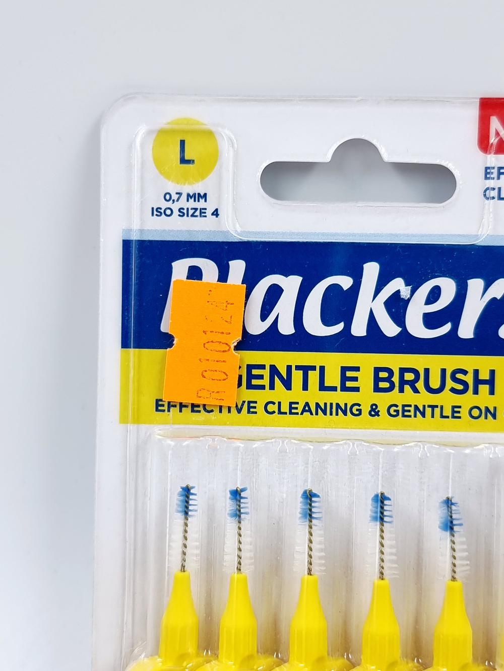 Межзубные ёршики Plackers Gentle Brush Size 4 (L), 0.7 мм, в упаковке 6 шт. (Бельгия)