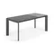 Стол раскладной Atta 120-180x80 см, антрацит, керамика Vulcano Roca