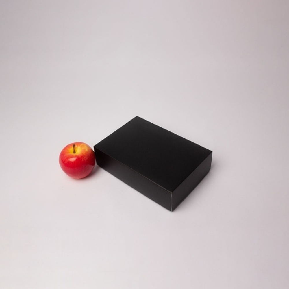 Коробка крышка-дно 21x6x15, черный, картон