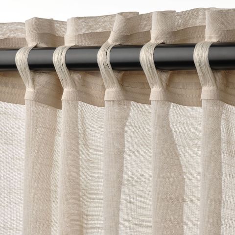 Комплект штор IKEA HALLEBRACKA (ХАЛЛЕБРАКА), Бежевый, 145x250 см, 2 шт