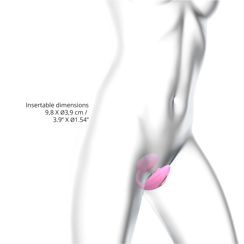 Love to Love WONDERLOVER - PINK PASSION - Виброяйцо с клиторальным флаппинг-стимулятором