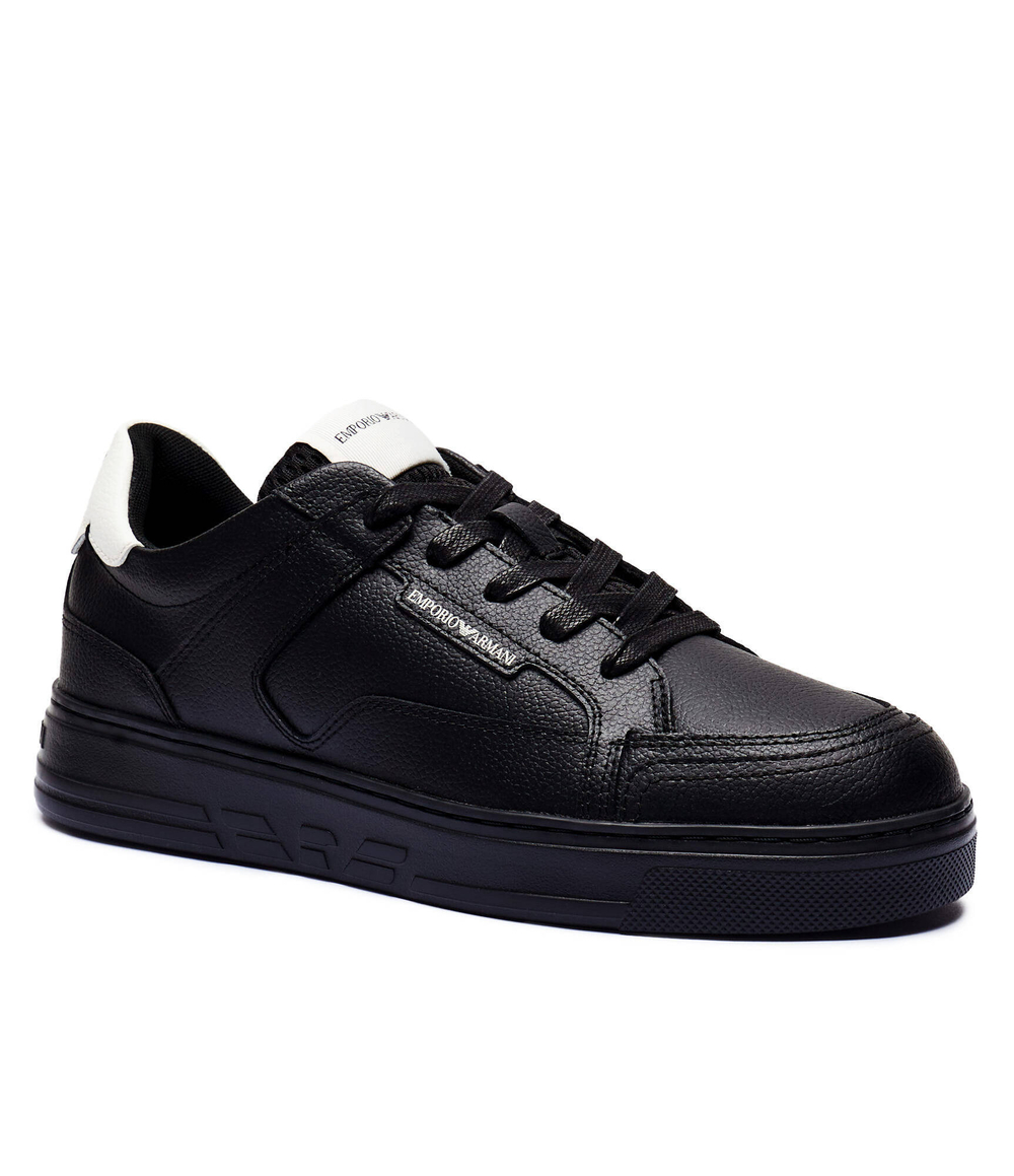 Кожаные кроссовки Emporio Armani - черный(X4X568 XN162)