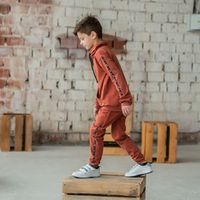 Джоггеры "Bb team" Терракот меланж подростковые