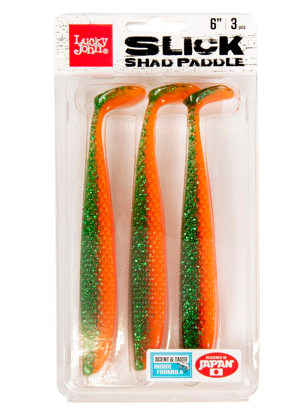 Виброхвосты LJ 3D Series SLICK SHAD PADDLE 6.0in (15.20)/Z16 3шт