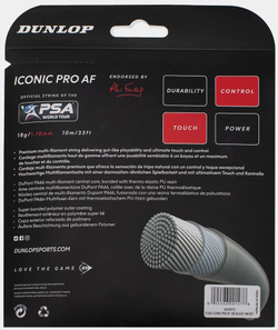 Струны для сквоша Dunlop Iconic Pro AF (10 m) - black