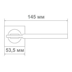 Ручка Медио M5123-88 BN/CP черный/хром