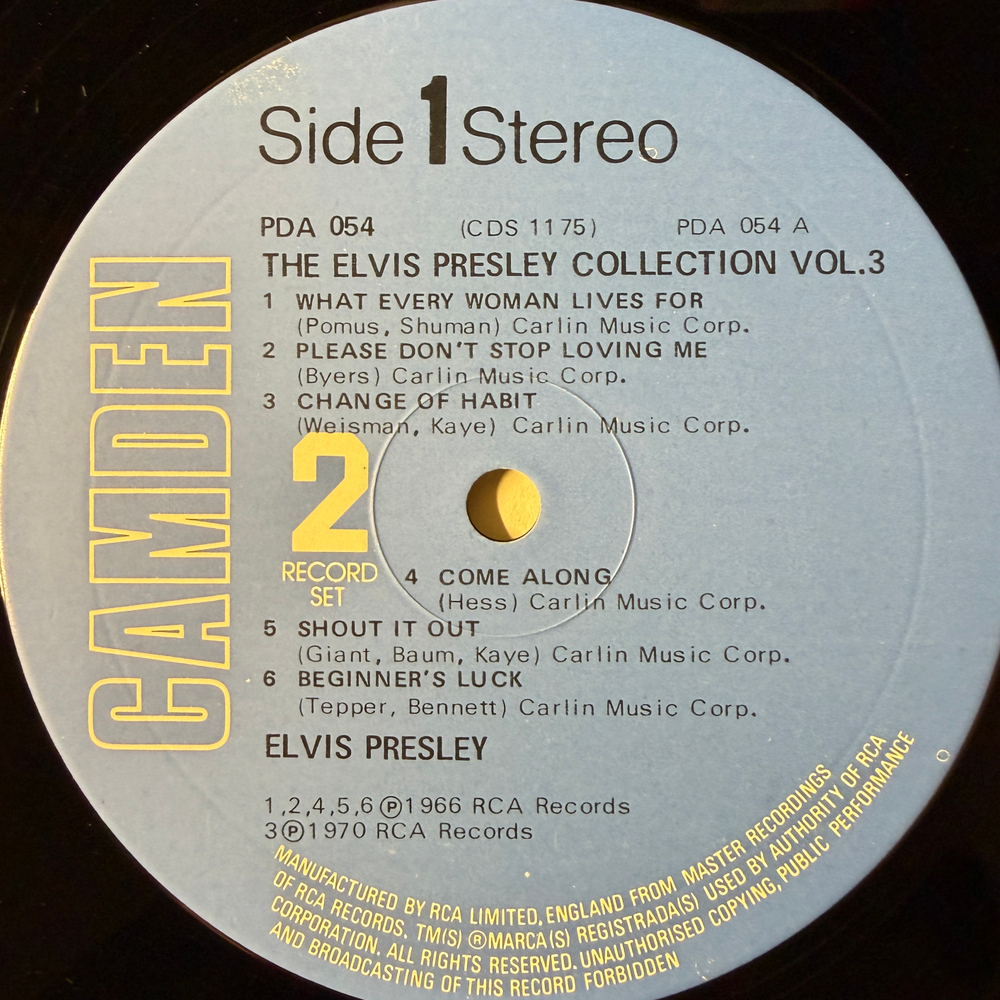 Elvis – The Elvis Collection Vol. 3 2LP (Англия 1979г.) Т