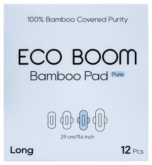 Бамбуковые гигиенические прокладки 290 мм 12шт/уп (ECO BOOM)