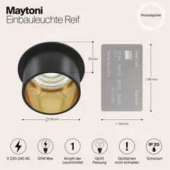 Точечный светильник Reif DL050-01GB Maytoni